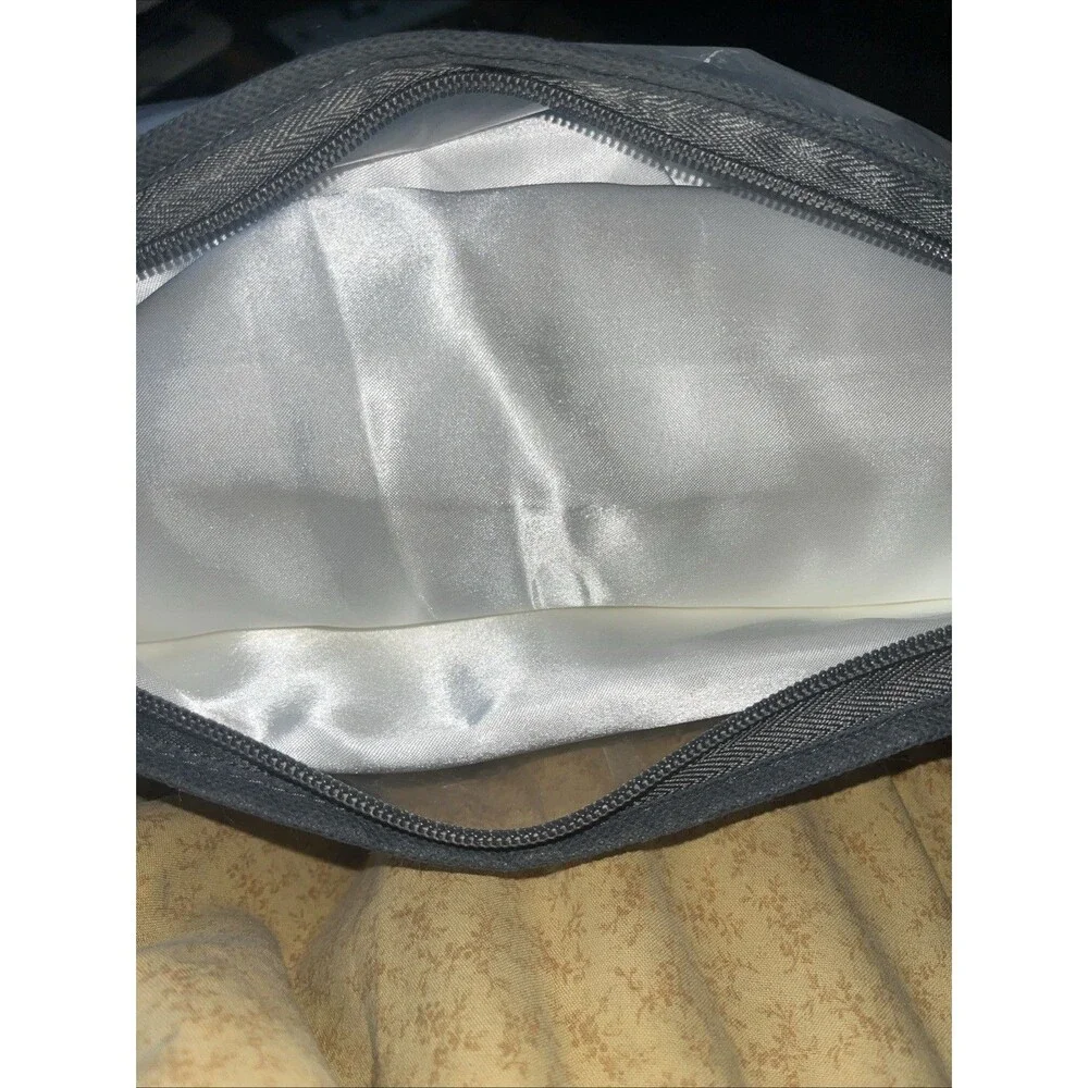 AiMay 6 Piece Satin Bedding Sheet Set Queen Off White Deep Pocket